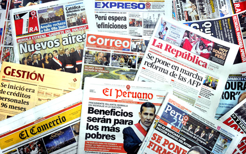 Resultado de imagem para periodico peruano